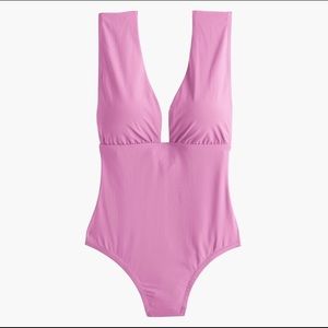 J Crew plunge v-neck one piece swimsuit size 8